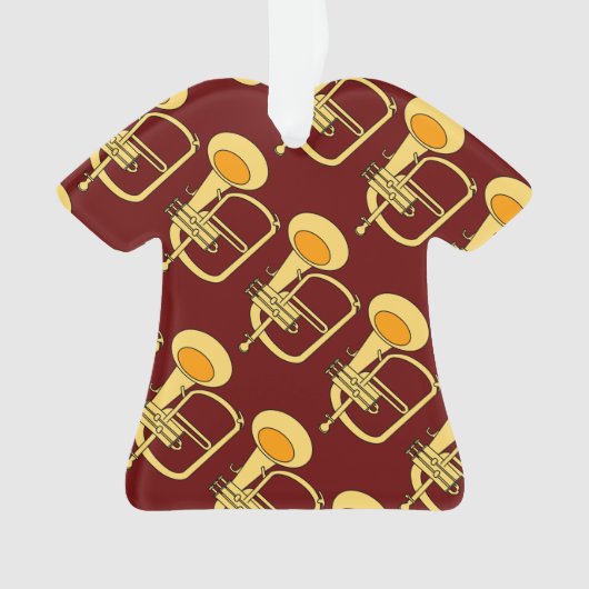 フルゲルホーンミュージカル楽器 オーナメント (正面)