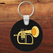 フルゲルホーンミュージカル楽器 キーホルダー (裏面)