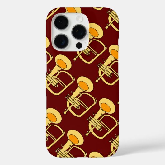 フルゲルホーンミュージカル楽器 Case-Mate iPhoneケース (裏面)