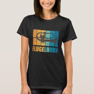 フルゲルホーンミュージシャンヴィンテージミュージカル楽器ウィン Tシャツ