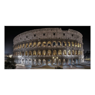 フルコロッセウムローマイタリアランドマーク ポスター