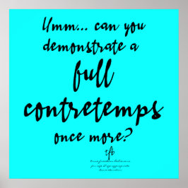 フルコンテンプブライトシアン ポスター