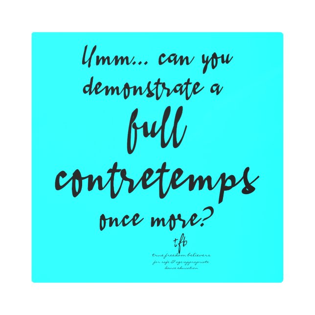 フルコンテンプブライトシアン メタルプリント (正面)