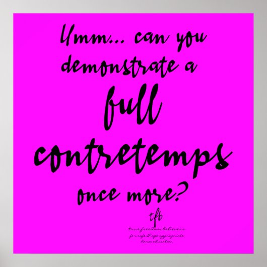 フルコンテンプマゼンタ ポスター (正面)