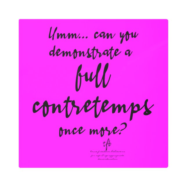 フルコンテンプマゼンタ メタルプリント (正面)