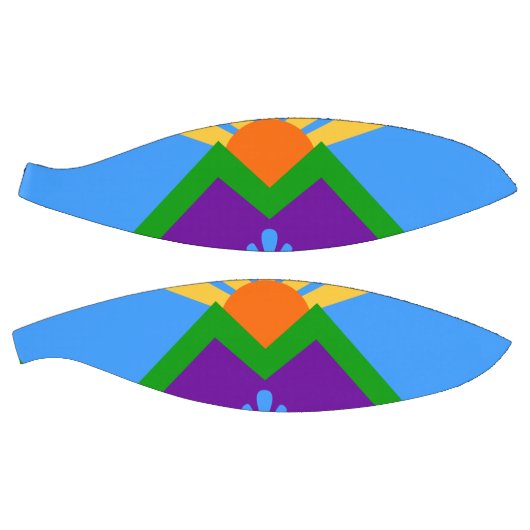 フルサイズのバスケットボールとマニトゥート春の旗 バスケットボール (パネル)