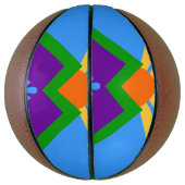 フルサイズのバスケットボールとマニトゥート春の旗 バスケットボール (縦)