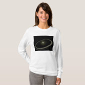 フルサイズの惑星で囲まれた若い星 Tシャツ (正面フル)