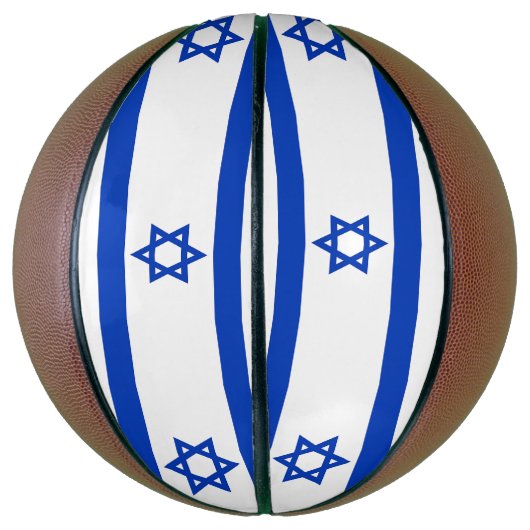 フルサイズバスケットボールとイスラエル国旗 バスケットボール (縦)
