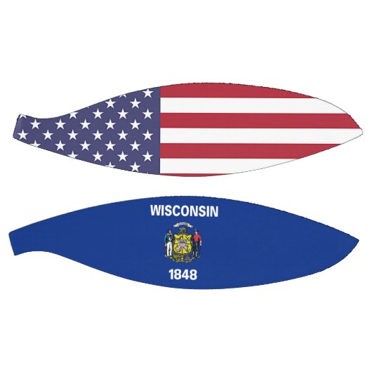 フルサイズバスケットボールとウィスコンシン州旗州 バスケットボール (パネル)