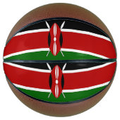 フルサイズバスケットボールとケニア国旗 バスケットボール (正面)