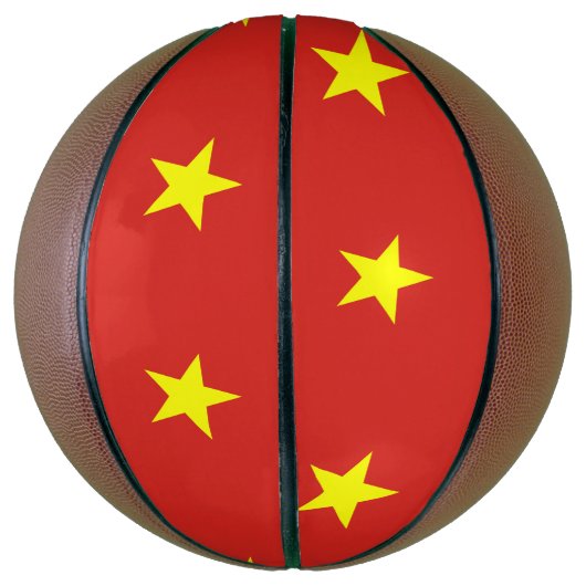 フルサイズバスケットボールとベトナム国旗 バスケットボール (縦)