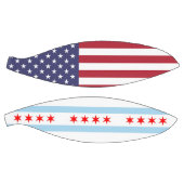 フルサイズバスケットボール（アメリカ・シカゴ州旗） バスケットボール (パネル)