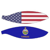 フルサイズバスケットボール（カンザス州旗） バスケットボール (パネル)