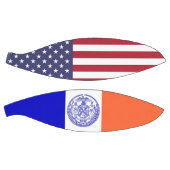 フルサイズバスケットボール（ニューヨーク州旗を掲げ） バスケットボール (パネル)