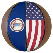 フルサイズバスケットボール(バージニア州旗) バスケットボール (縦)