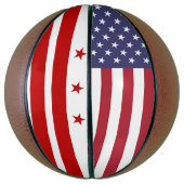 フルサイズバスケットボール（ワシントンDC州旗） バスケットボール (縦)