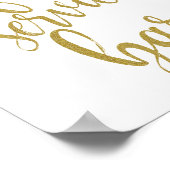 フルサービスバーグリッター結婚8x10の看板 ポスター (角)