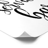 フルサービスバー白黒8x10結婚の看板 ポスター (角)