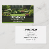フルサービス気に芝生ランドスキャッパー名刺 名刺 (正面/裏面)