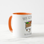 フルショッピングカート/トロリー/冬の販売。ギフトアイディア マグカップ (正面左)