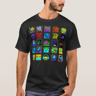 フルジオメトリビデオゲームのギフトおもしろいグラフィック誕生 Tシャツ
