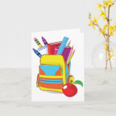 フルスクールバッグノートカード カード (黄色い花)