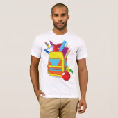 フルスクールバッグメンズTシャツ Tシャツ (正面フル)