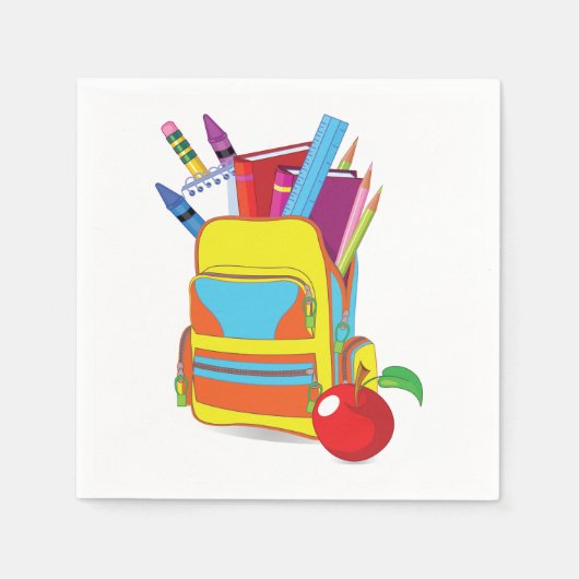 フルスクールバッグ紙ナプキンス スタンダードカクテルナプキン (正面)