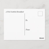 フルスコティッシュブレックファースト ポストカード (裏面)