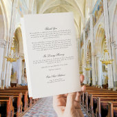 フルスタイリッシュミサ折り畳みカトリック結婚式 プログラム