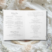 フルスタイリッシュミサ折り畳みカトリック結婚式 プログラム