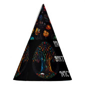 フルステンドグラスのモザイク色の生活の木 パーティーハット (左)