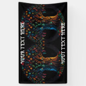 フルステンドグラスのモザイク色の生活の木 横断幕 (縦)