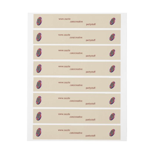 フルストリップ住所 シール，ビジネスラベル  ラップアラウンド宛名ラベル (シート)