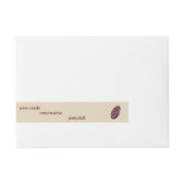 フルストリップ住所 シール，ビジネスラベル  ラップアラウンド宛名ラベル (正面)