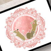 フルストロベリームーン | ジューンムーンイラストレーション ポスター