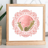 フルストロベリームーン | ジューンムーンイラストレーション ポスター