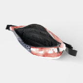 フルスプレッドウォーターカラーアメリカ国旗、7月4日 ファニーパック (見開き)