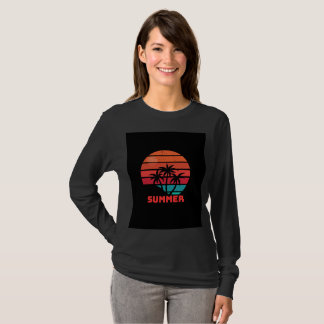 フルスリーブ夏デザイン Tシャツ
