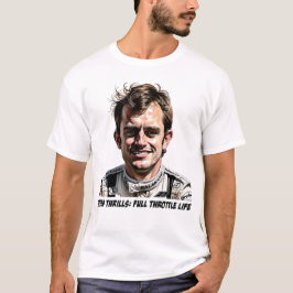 フルスロットルカーレーサーTシャツ Tシャツ