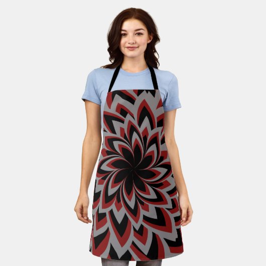 フルスワール花 エプロン (着用した状態)