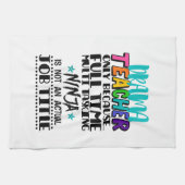 フルタイムのタスク処理しか行わないドラマ数々の先生 キッチンタオル (横)