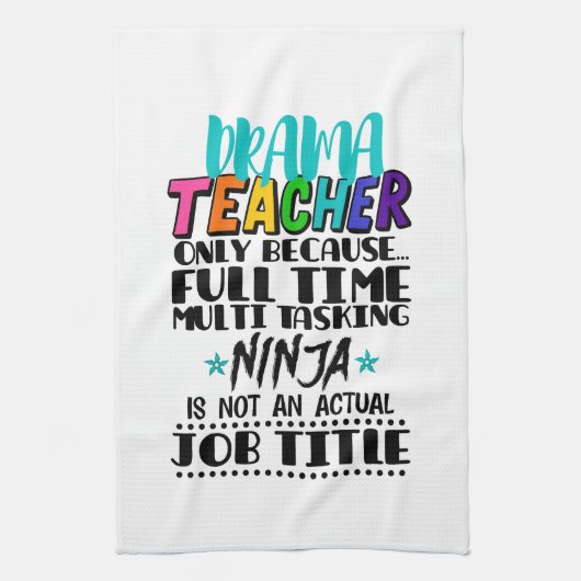 フルタイムのタスク処理しか行わないドラマ数々の先生 キッチンタオル (縦)