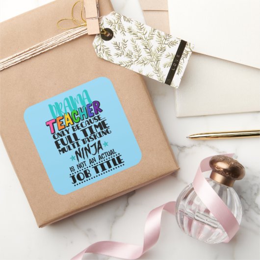 フルタイムのタスク処理しか行わないドラマ数々の先生 スクエアシール (ギフト)