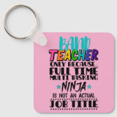 フルタイムのタスク処理によるバンド数々の先生のみ キーホルダー (正面)