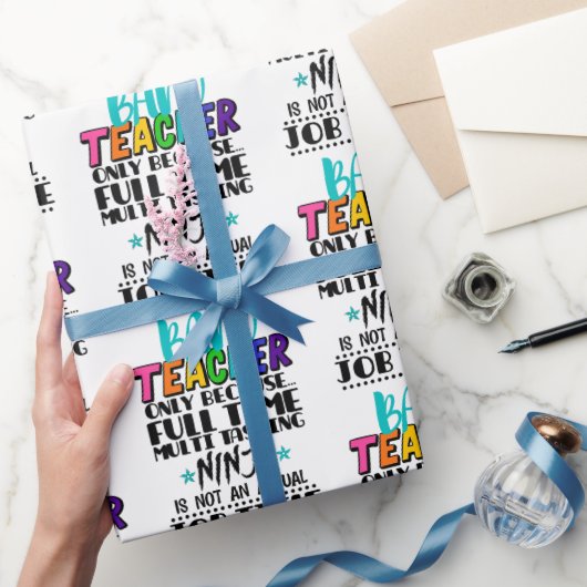 フルタイムのタスク処理によるバンド数々の先生のみ ラッピングペーパー (ギフト)