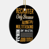 フルタイムの場合のみリクルーター セラミックオーナメント (右)