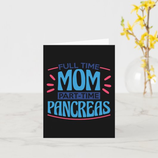 フルタイムママパートタイム膵臓 カード (黄色い花)