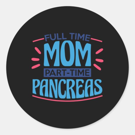 フルタイムママパートタイム膵臓 ラウンドシール (正面)